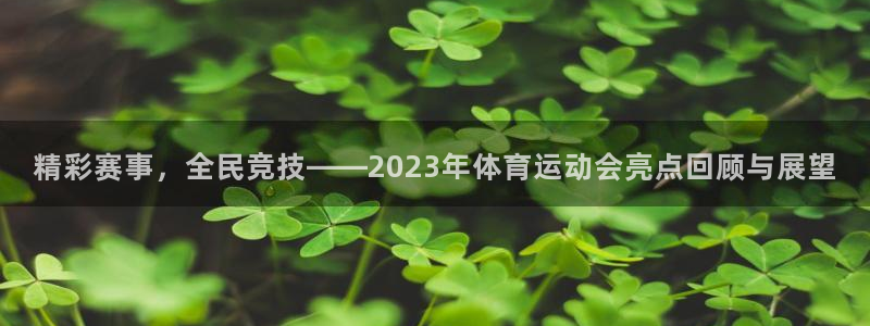 三亿体育登录：精彩赛事，全民竞技——2023年体育运动会亮点回顾与展望